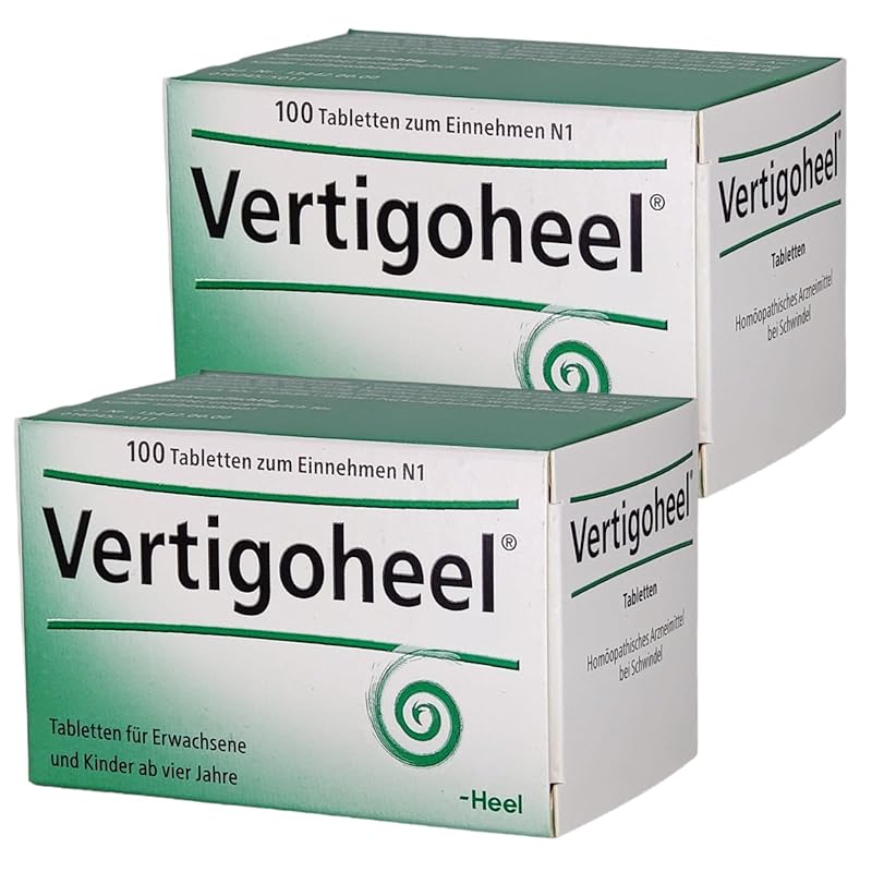 VERTIGOHEEL Tabletten Sparset I Natürliche Behandlung bei Schwindel I Reduziert Anzahl, Dauer und Intensität von Schwindelattacken I 2x 100St. mit give-away von Pharma Perle