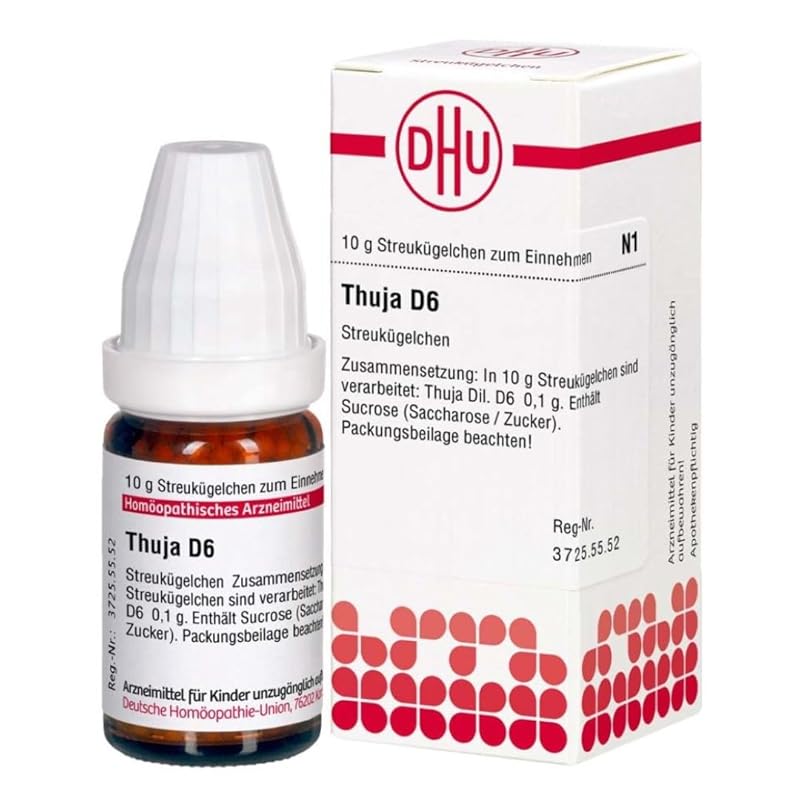 DHU Thuja D6 Streukügelchen, 10 g Globuli