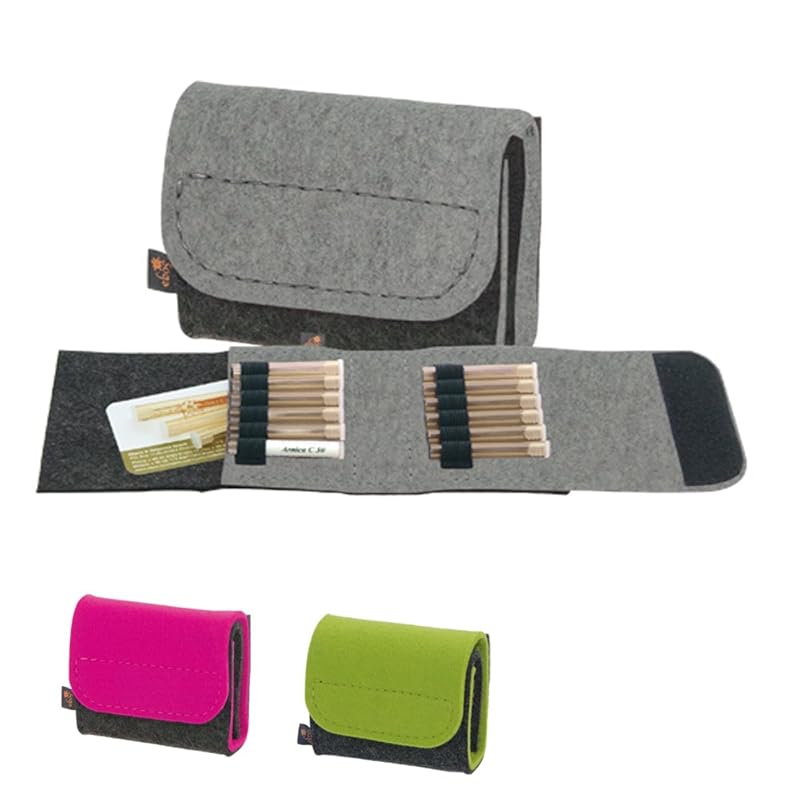 Premium Taschenapotheke von ebos | handgefertigte Reiseapotheke aus echtem Wollfilz | 12 Schlaufen für Globuli-Fläschchen